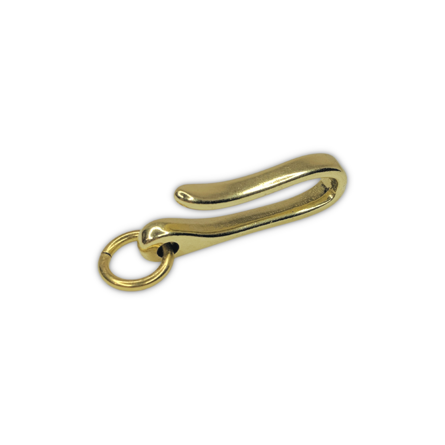 Solid Brass Japanese Fish Hook Keychain