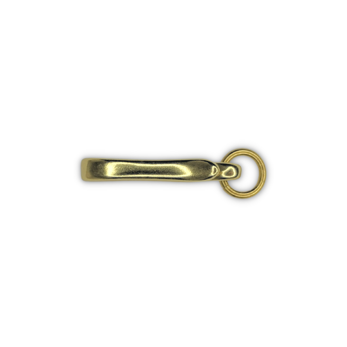 Solid Brass Japanese Fish Hook Keychain